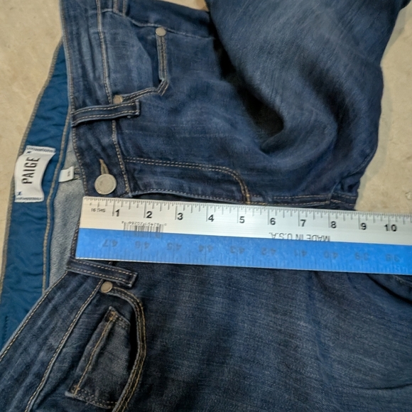 Paige Skyline Ankle Peg Jeans Women's 28 Dark Blue - Picture 7 of 8